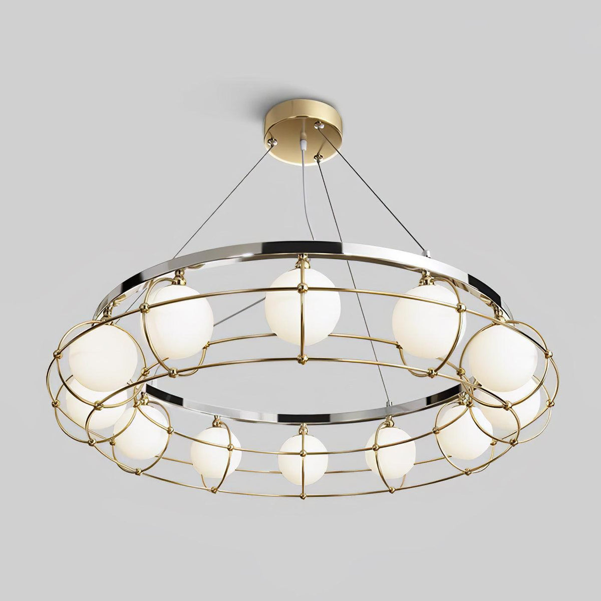 Mia Modern Glass Chandelier