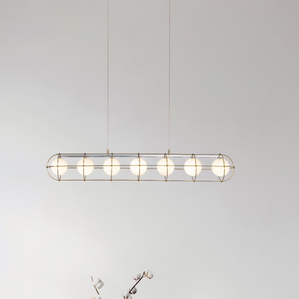 Mia Modern Glass Chandelier