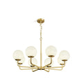 Erich Chandelier Alabaster Globe Elegance