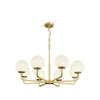 Erich Chandelier Alabaster Globe Elegance
