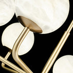 Erich Chandelier Alabaster Globe Elegance