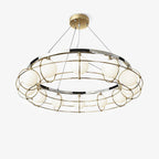 Mia Modern Glass Chandelier