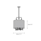 Avnoren Vintage Natural Crystal Pendant Lamp