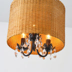 Avnoren Vintage Natural Crystal Pendant Lamp
