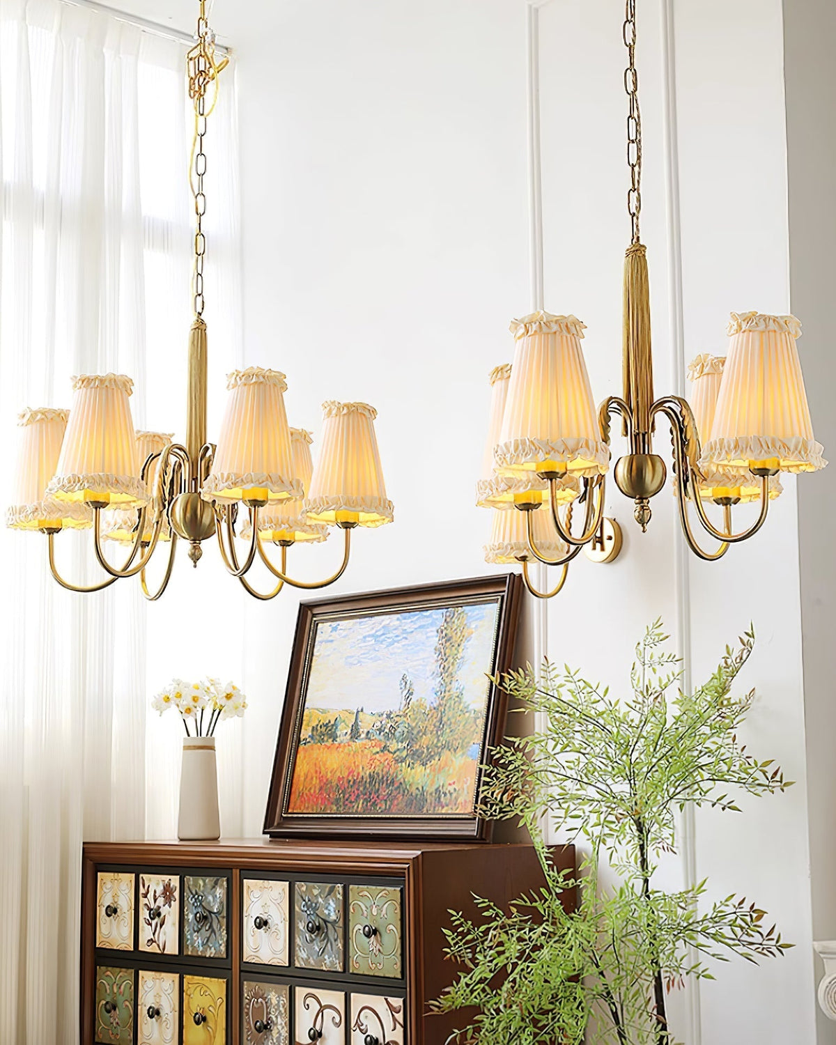 Ervaren Vintage Postmodern Luxury Fabric Chandelier
