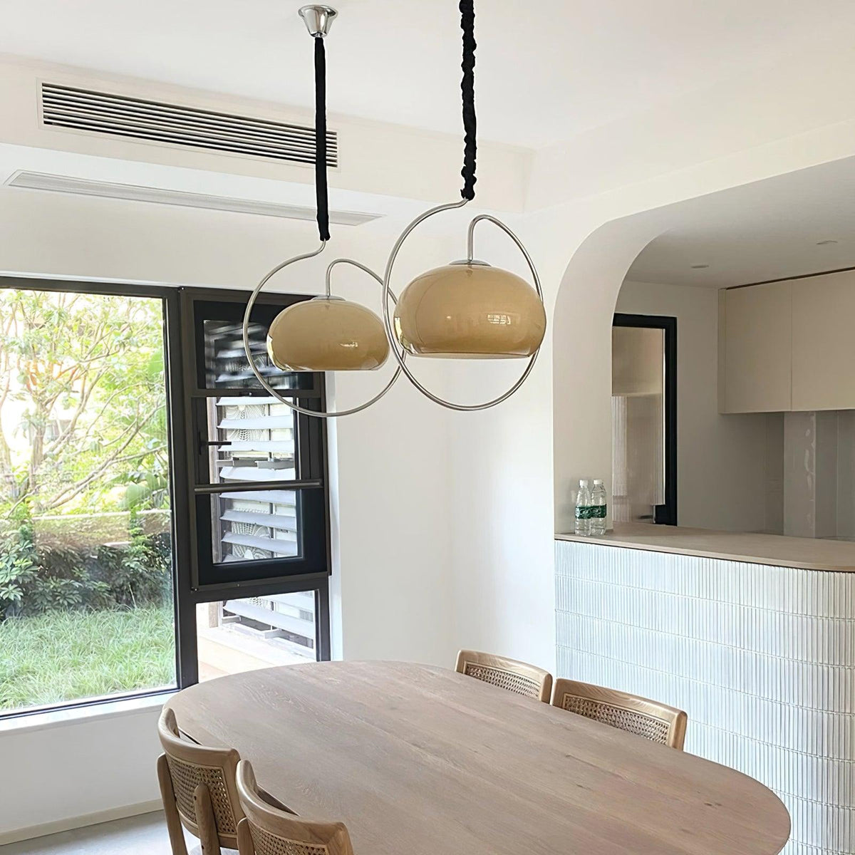 Celesticel Glass Retro Pendant Light