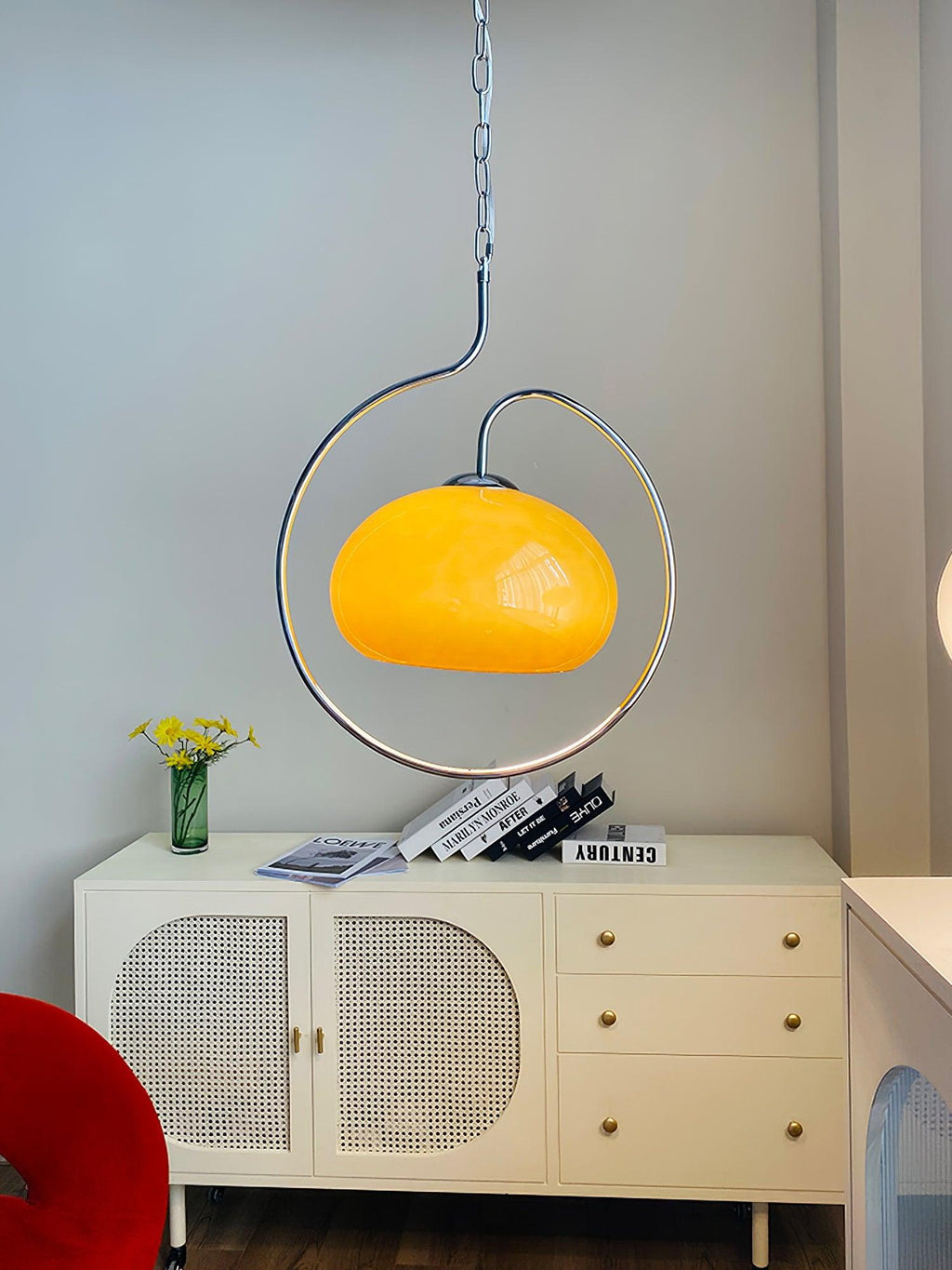 Celesticel Glass Retro Pendant Light