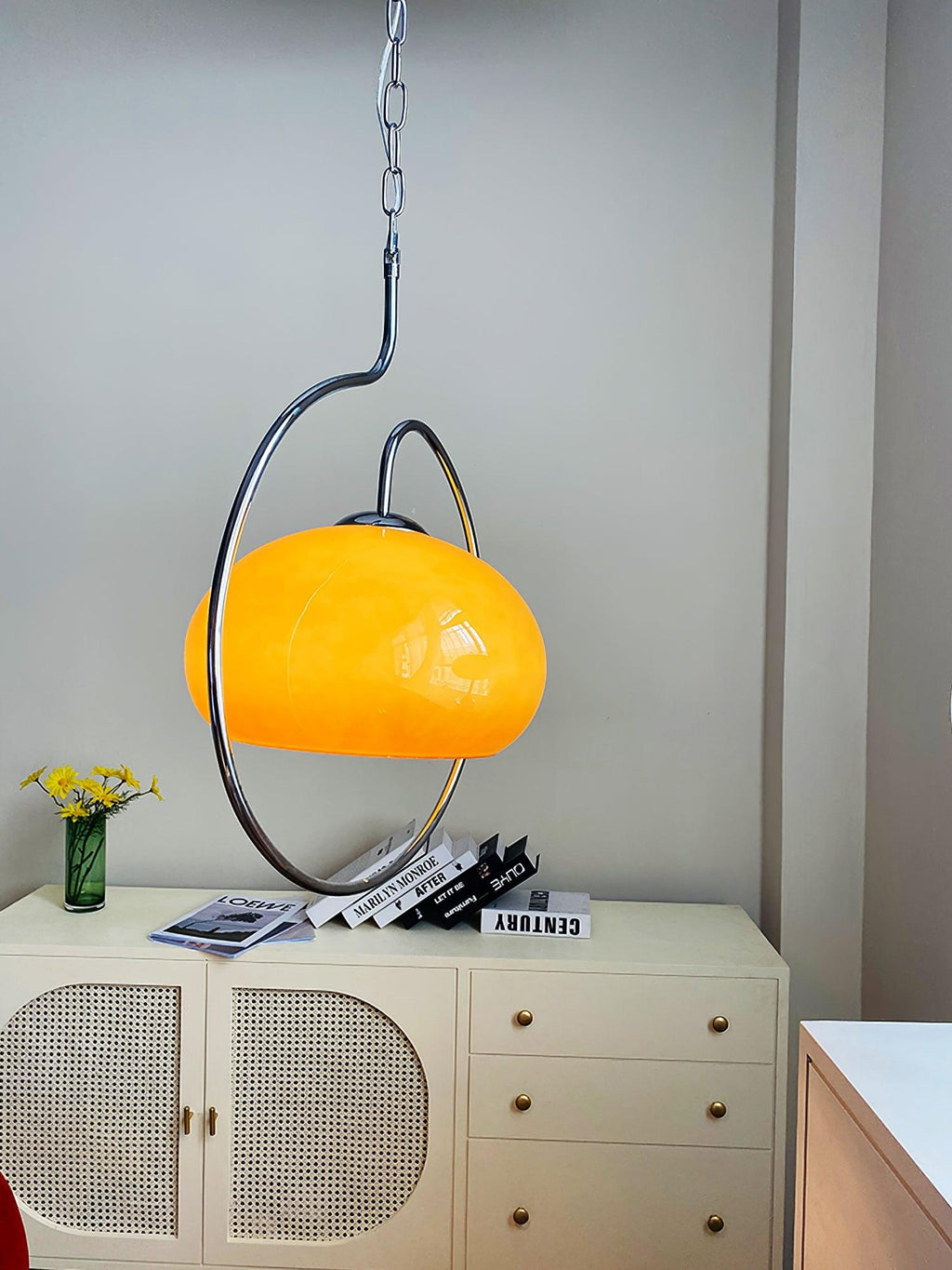 Celesticel Glass Retro Pendant Light