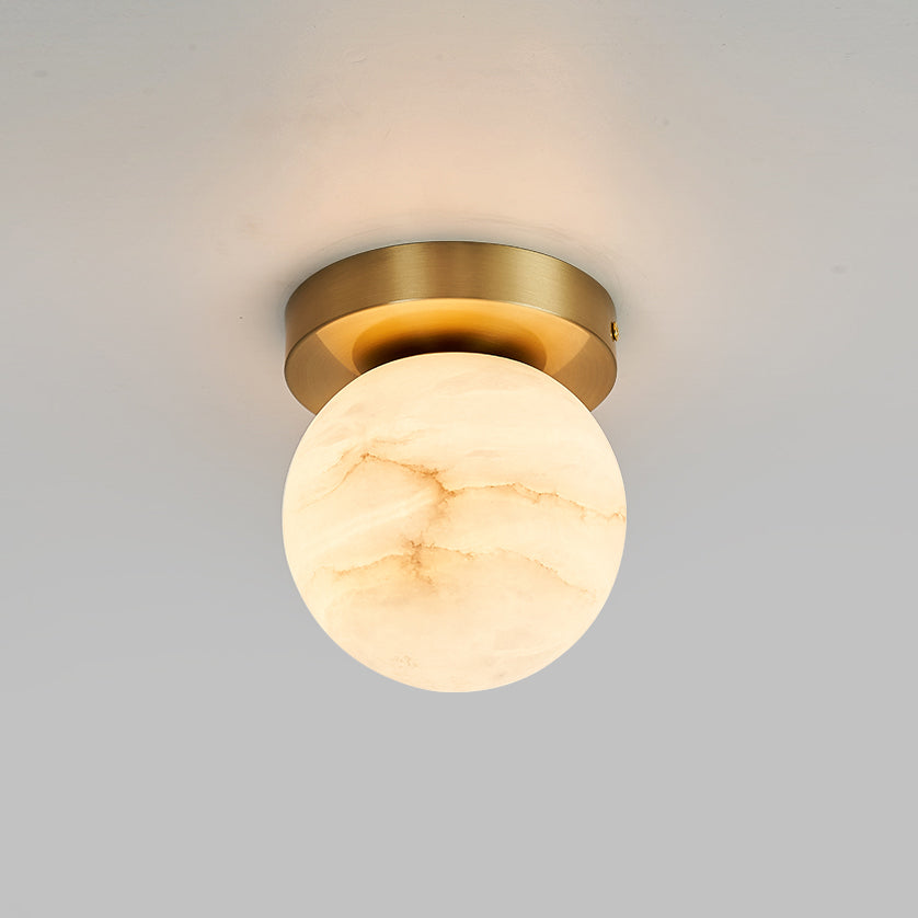 Cedoria Modern Minimalist Alabaster Ceiling Light