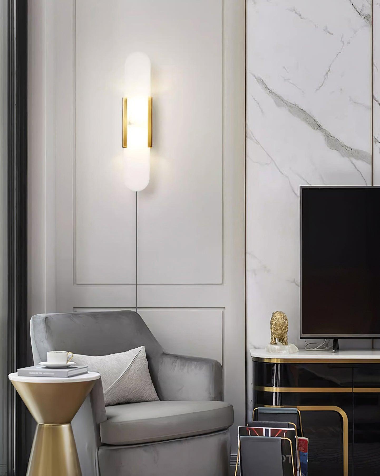 Corvina Oblong Alabaster Wall Light