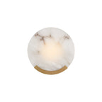 Avsolisra Modern Minimalist Round Alabaster Wall Lamp
