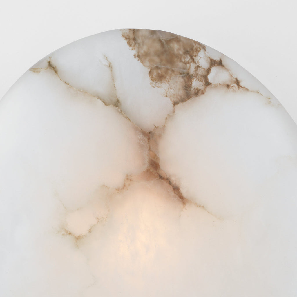 Avsolisra Modern Minimalist Round Alabaster Wall Lamp