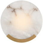 Avsolisra Modern Minimalist Round Alabaster Wall Lamp