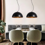 Pendant Lamp Travertine Dome Shade Industrial Chic Soft Glow