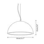 Pendant Lamp Travertine Dome Shade Industrial Chic Soft Glow