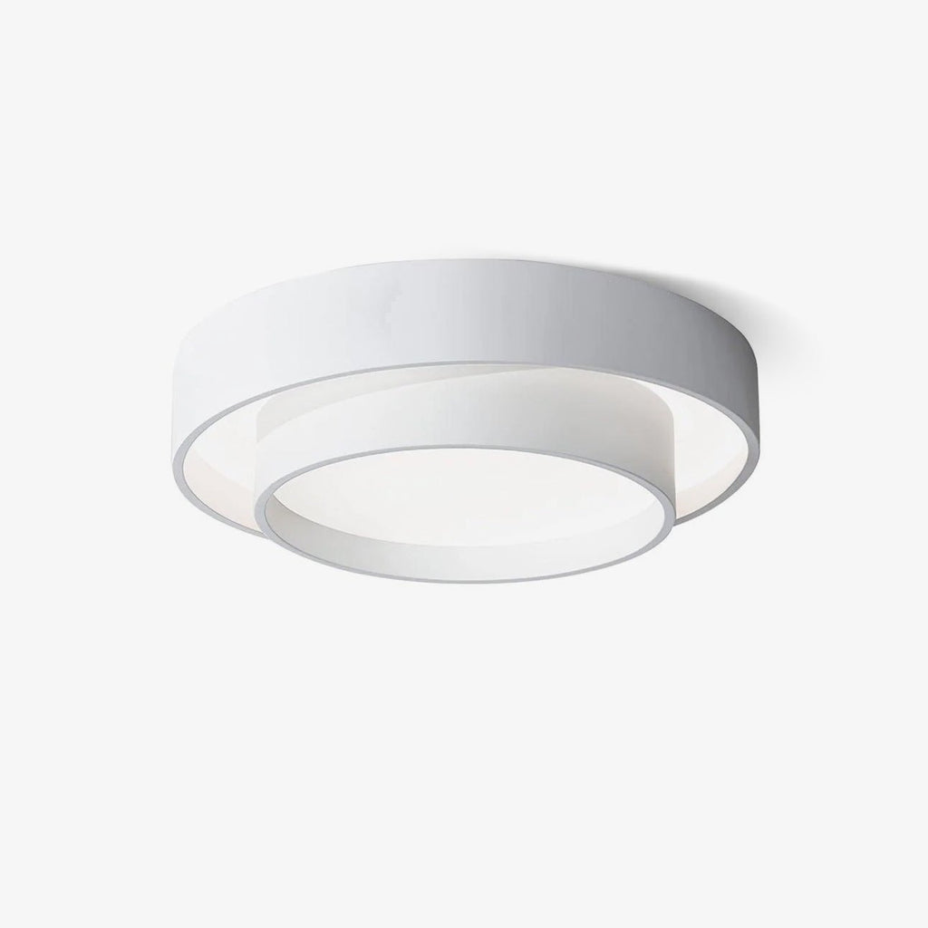 Arisha Ceiling Lamp Double Ring Gray & Black & White Cylinder Shape - image 12