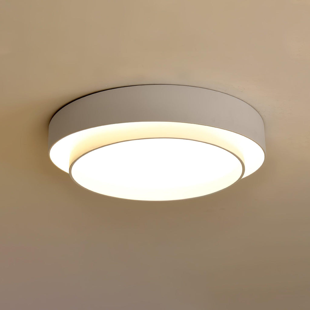Arisha Ceiling Lamp Double Ring Gray & Black & White Cylinder Shape - image 20