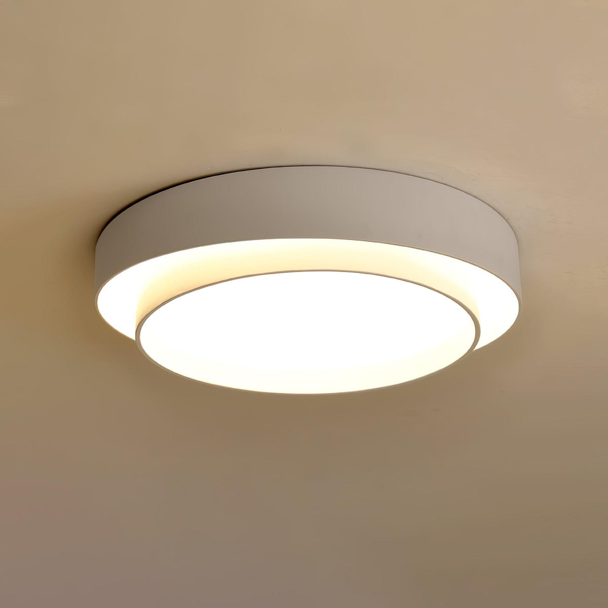 Arisha Ceiling Lamp Double Ring Gray & Black & White Cylinder Shape - image 20