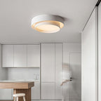 Arisha Ceiling Lamp Double Ring Gray & Black & White Cylinder Shape - image 4