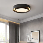 Arisha Ceiling Lamp Double Ring Gray & Black & White Cylinder Shape - image 7