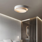 Arisha Ceiling Lamp Double Ring Gray & Black & White Cylinder Shape - image 6