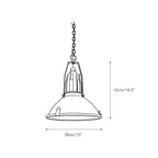 Coshae Vintage Industrial Glass Pendant Light