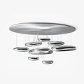Lustra Ceiling Lamp Aluminum Pebble