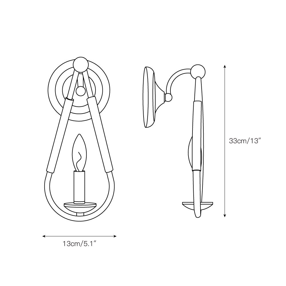Arvela Elegance Vintage Wall Lamp