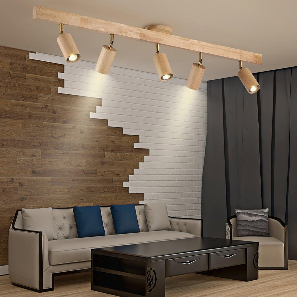 Aim Classical Wood Track Lighting Spotlight - image 11