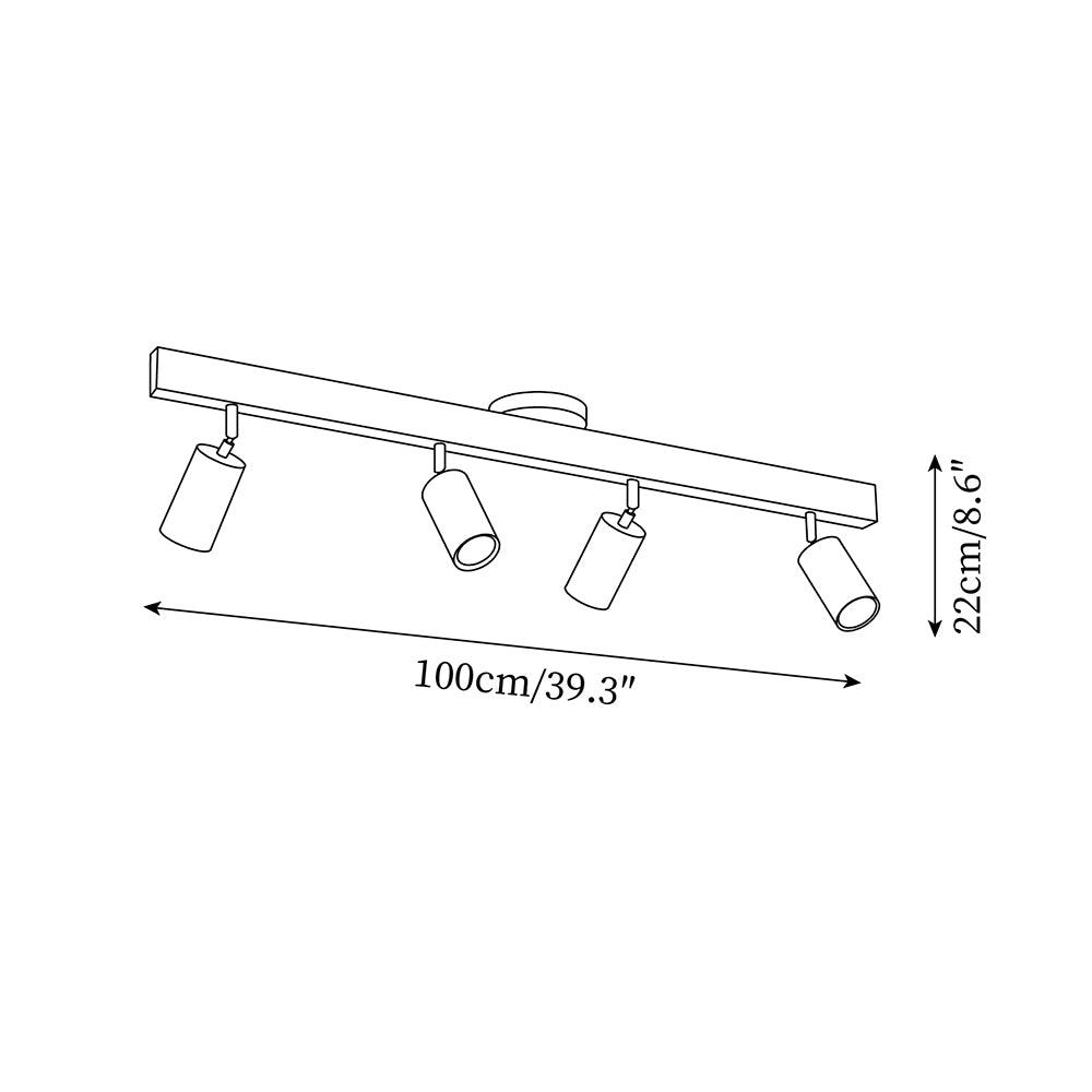 Aim Classical Wood Track Lighting Spotlight - image 6