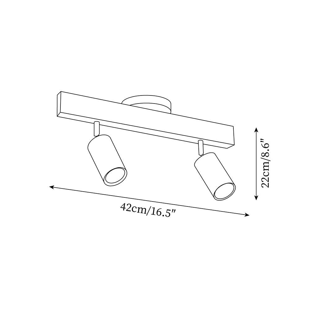 Aim Classical Wood Track Lighting Spotlight - image 4