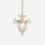 Pendant Lamp Vintage Glamour Crystal Drops Dining Table Accent