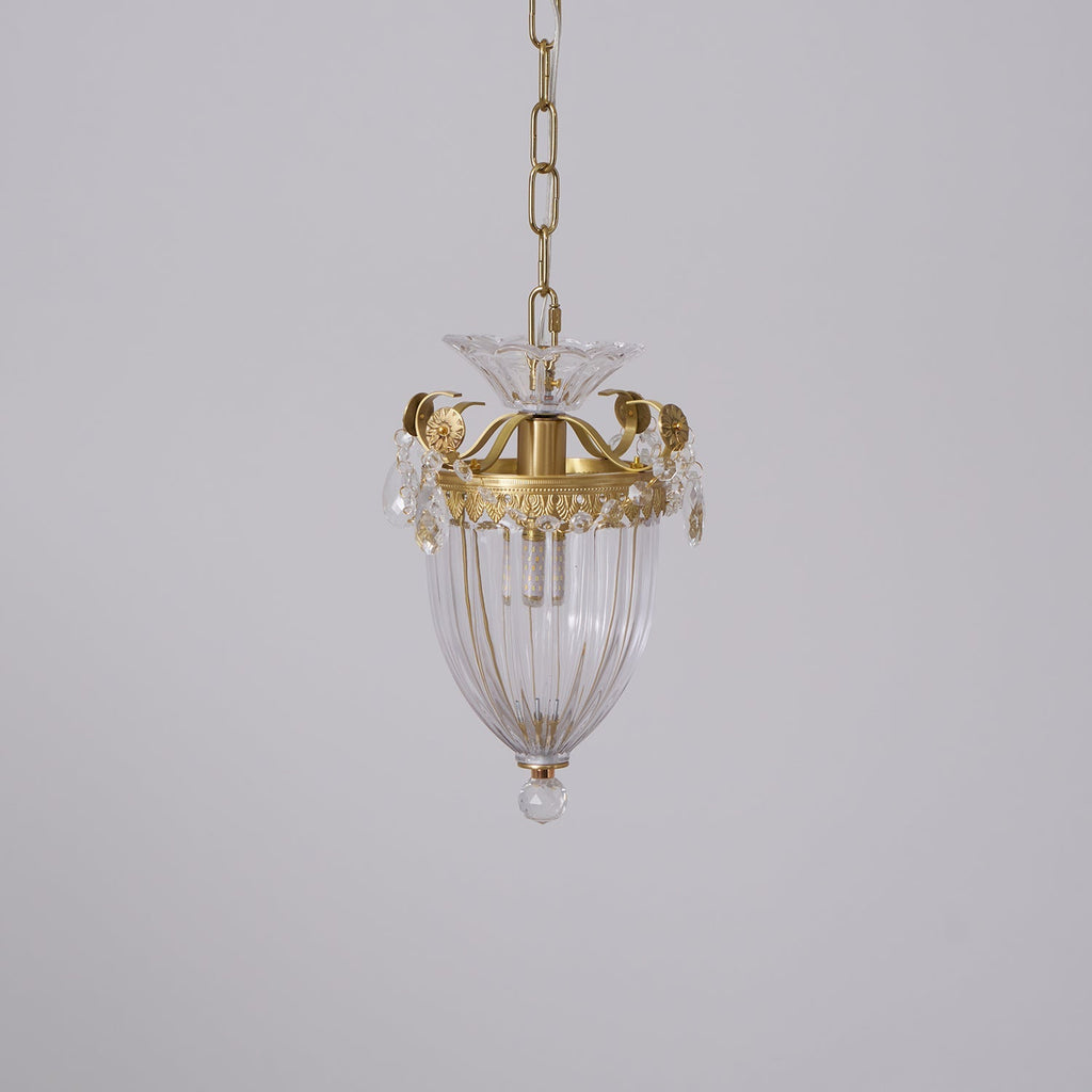 Pendant Lamp Vintage Glamour Crystal Drops Dining Table Accent