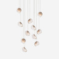 Chandelier Mesh Glass Orbs Cluster Frame Modern Minimalist