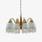 Aurora Chandelier Tassel Glass Vintage