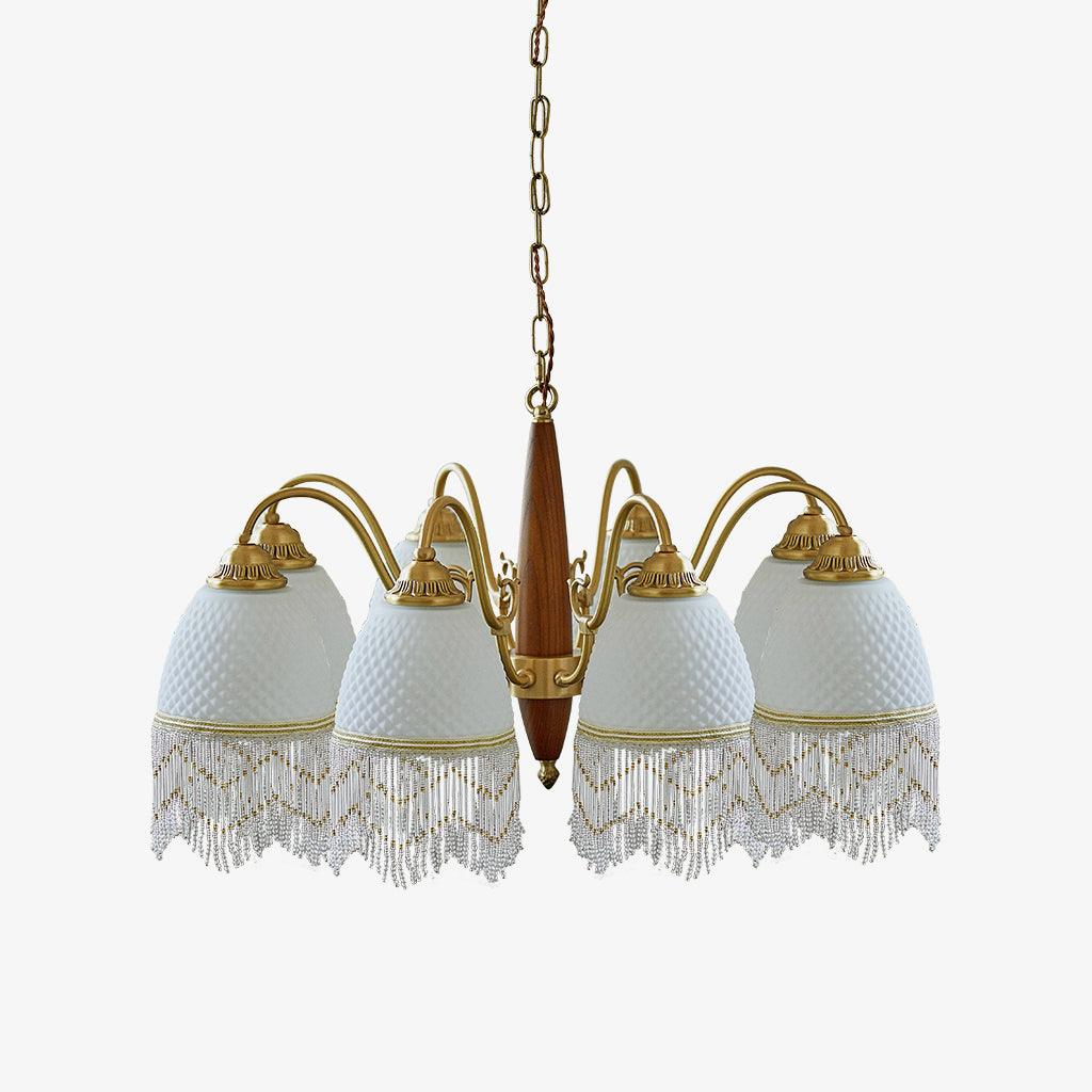 Aurora Chandelier Tassel Glass Vintage