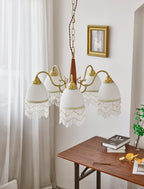 Aurora Chandelier Tassel Glass Vintage