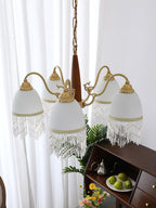 Aurora Chandelier Tassel Glass Vintage