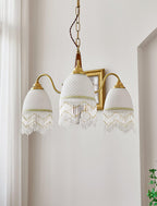 Aurora Chandelier Tassel Glass Vintage