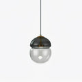 Aged Modern Minimalist Dome Glass Pendant Light