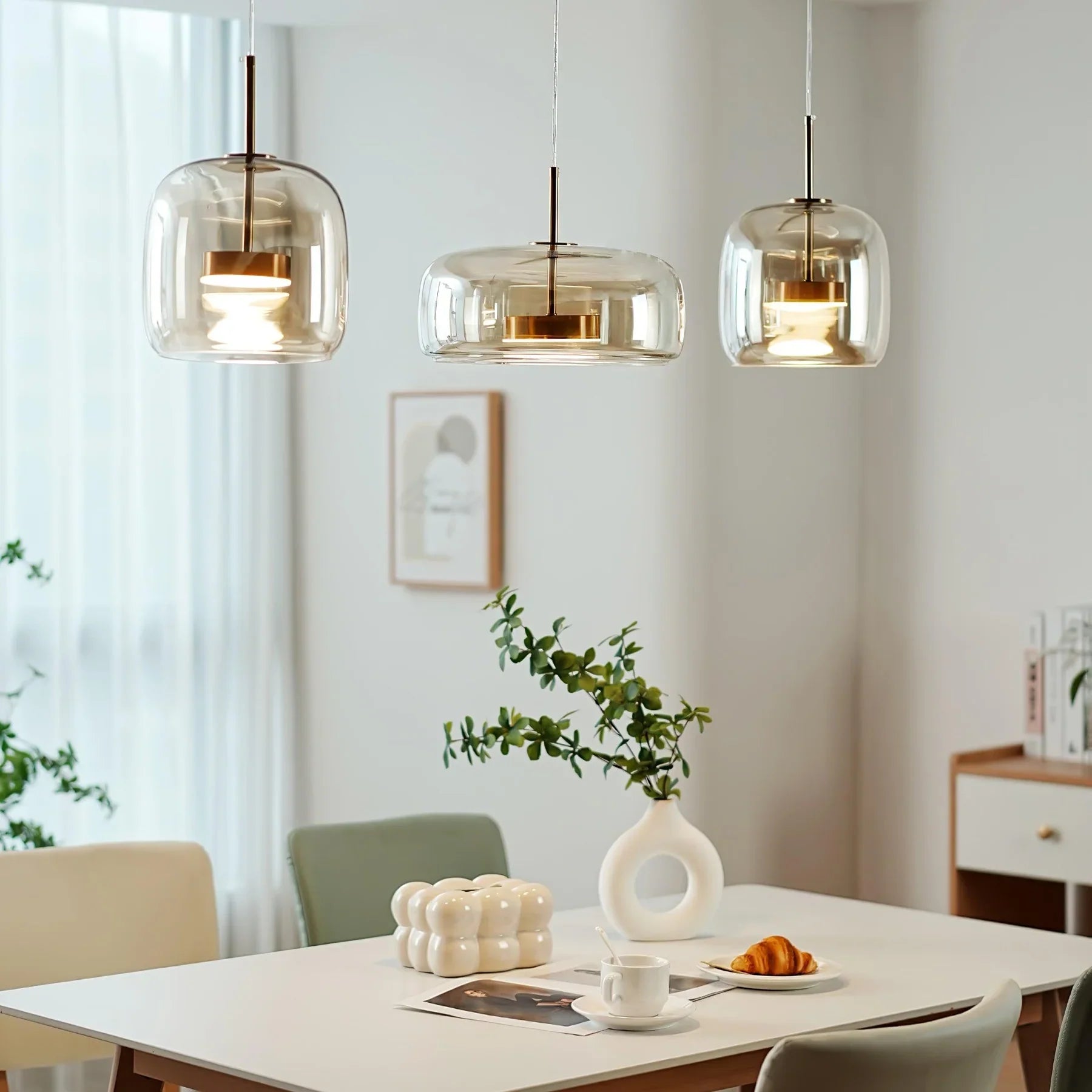 Aria Modern Glass Pendant Light