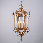 Ardorion Vintage Luxury Glass Lantern Chandelier