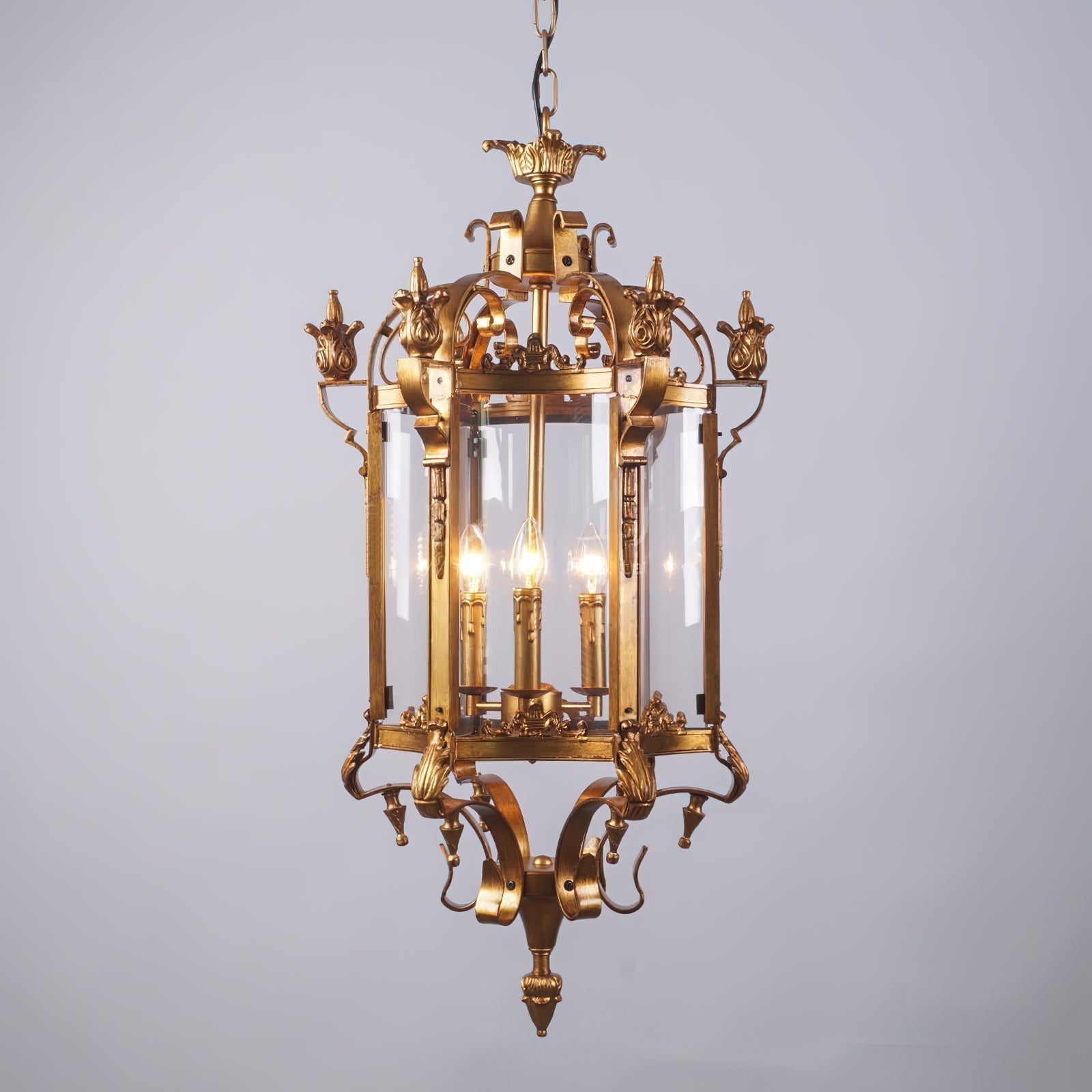 Ardorion Vintage Luxury Glass Lantern Chandelier