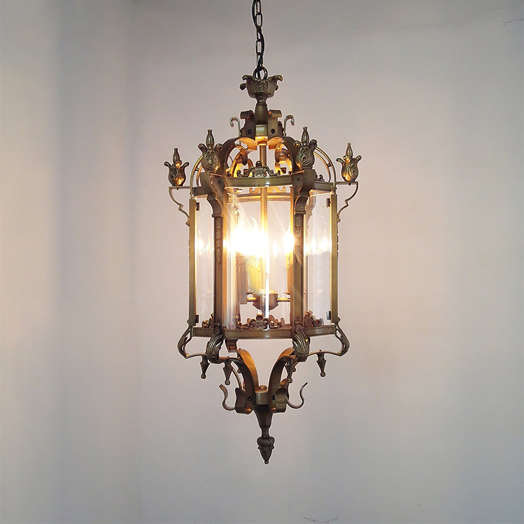 Ardorion Vintage Luxury Glass Lantern Chandelier