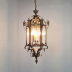 Ardorion Vintage Luxury Glass Lantern Chandelier