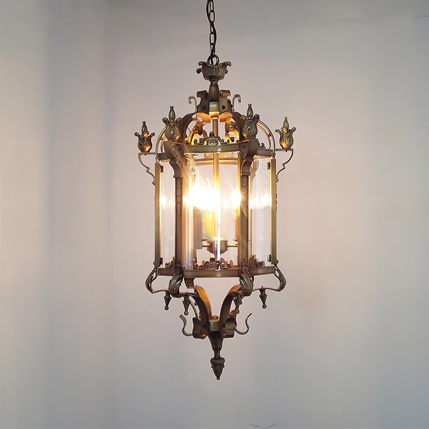 Ardorion Vintage Luxury Glass Lantern Chandelier