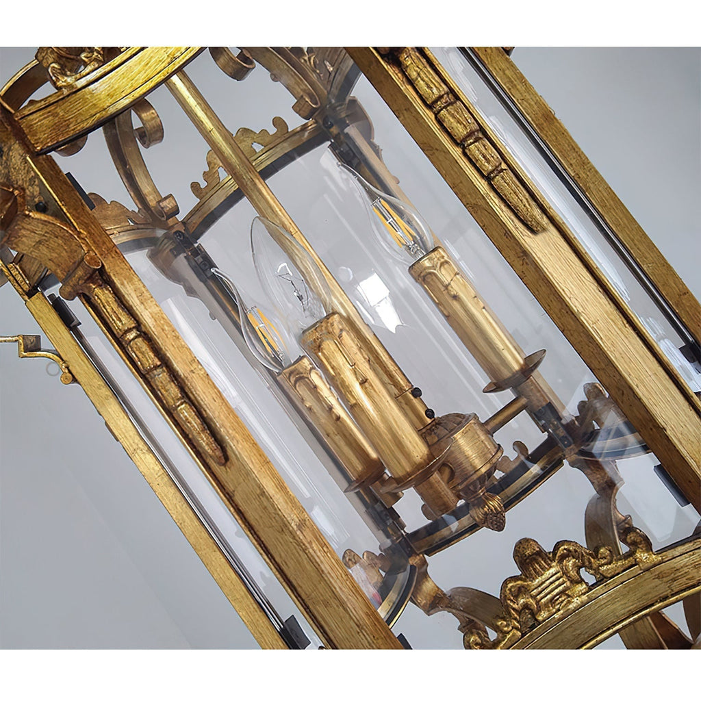 Ardorion Vintage Luxury Glass Lantern Chandelier