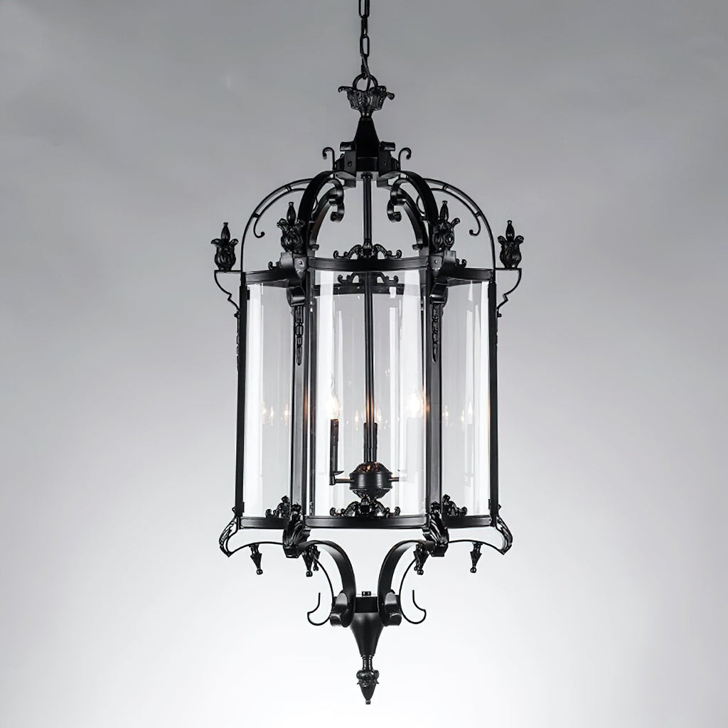 Ardorion Vintage Luxury Glass Lantern Chandelier