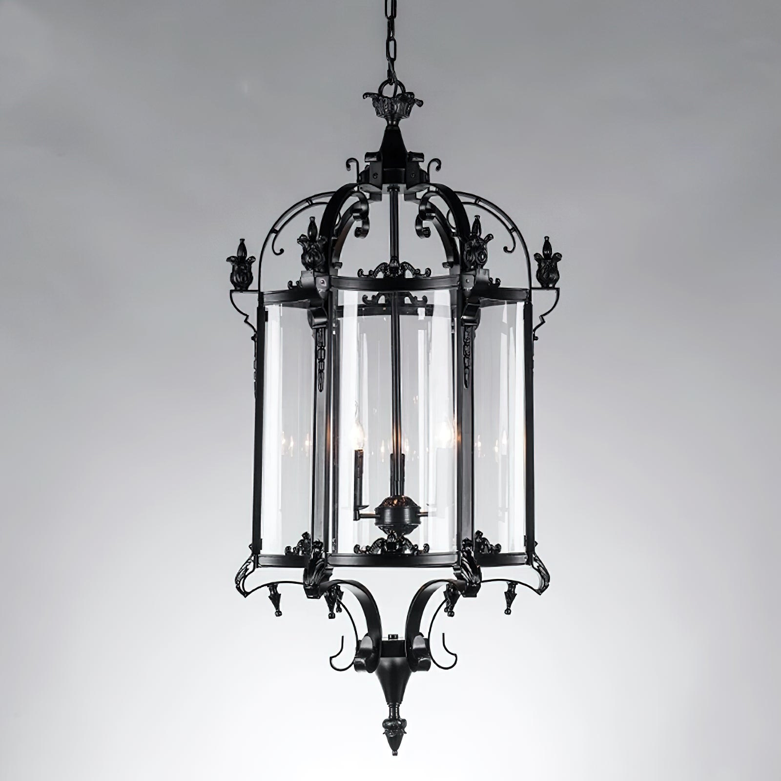Ardorion Vintage Luxury Glass Lantern Chandelier