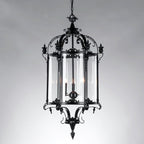 Ardorion Vintage Luxury Glass Lantern Chandelier